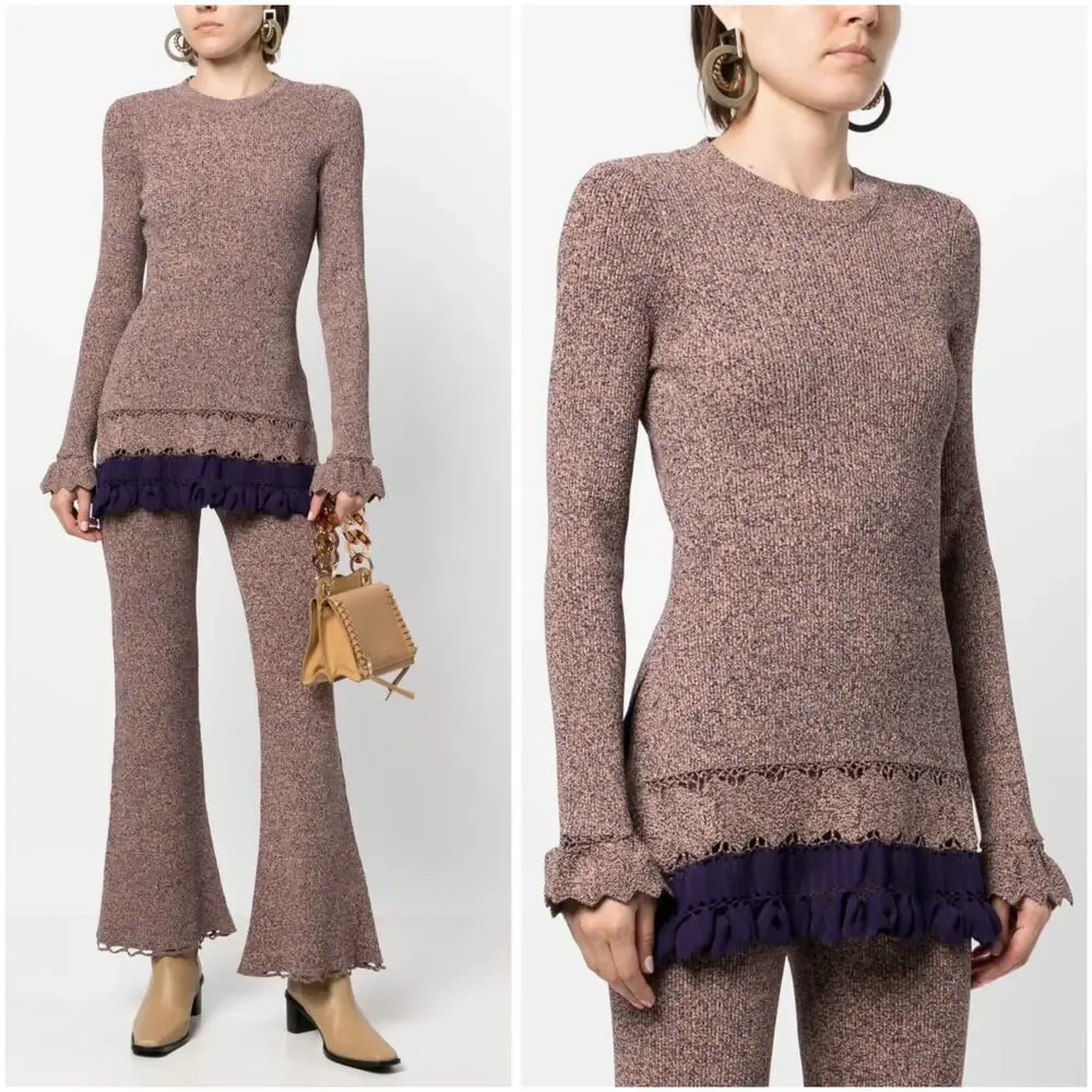Ulla Johnson Katja Ribbed Tunic Top Sweater P / XS